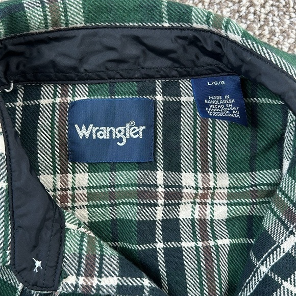 Wrangler | Wrangler Pearl Snap Flannel Shirt - Picture 3 of 5